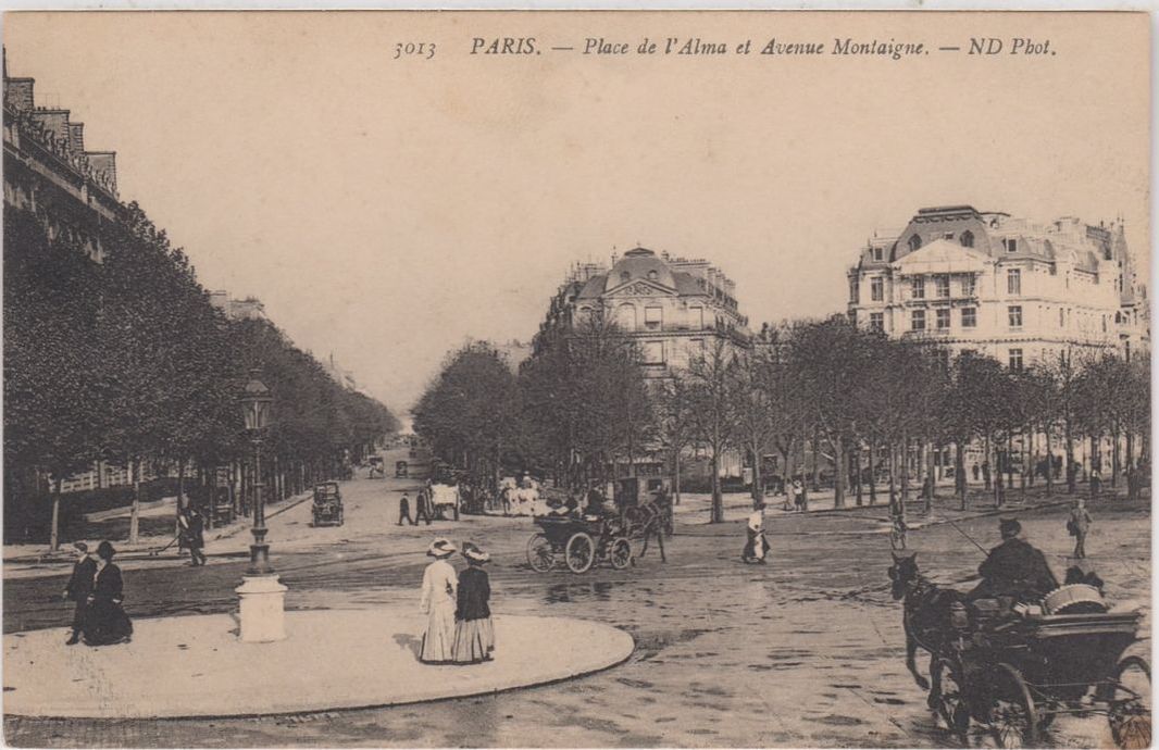 La place de l'Alma en 1900 - via @parisancien